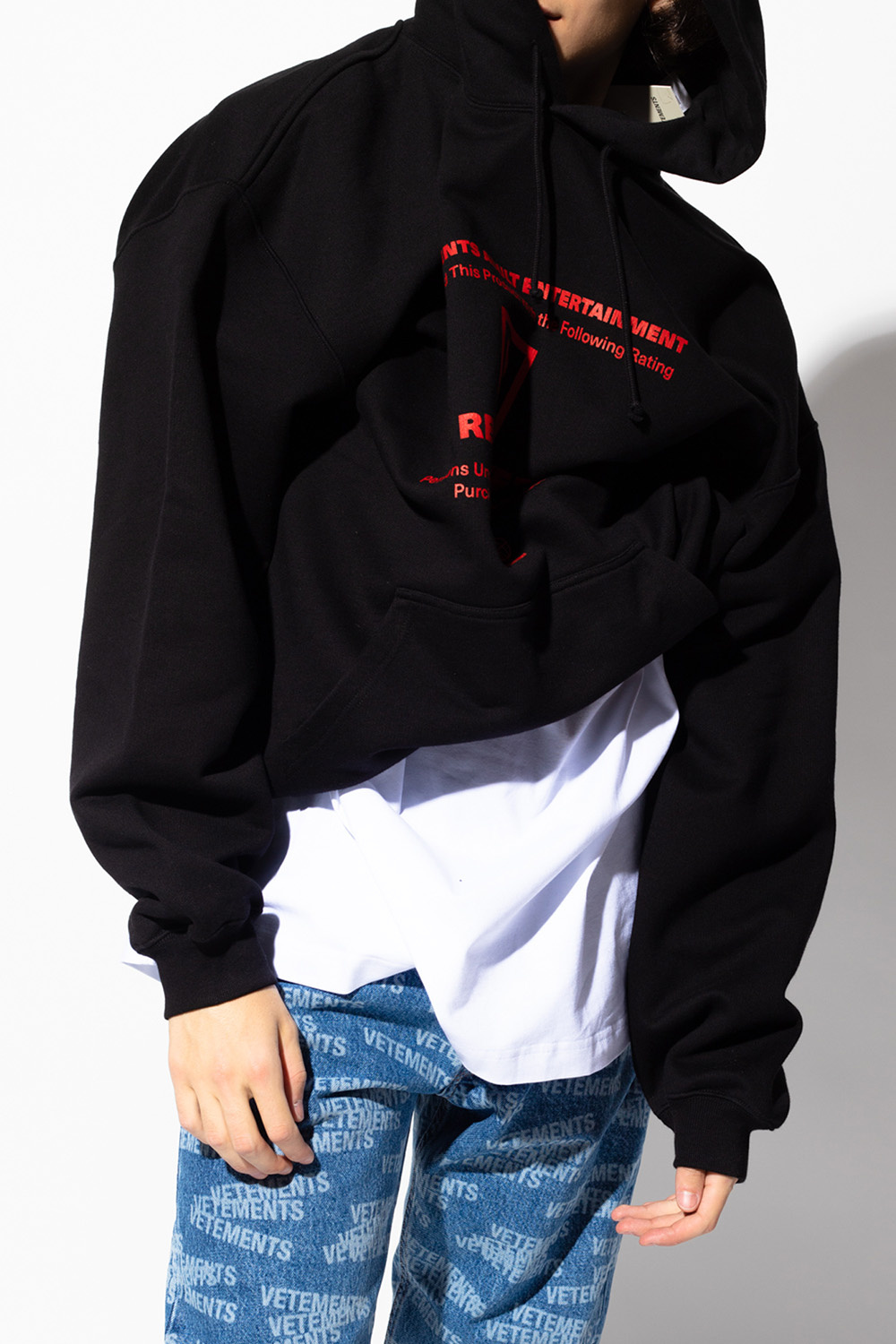 Black Printed hoodie VETEMENTS - Vitkac Canada